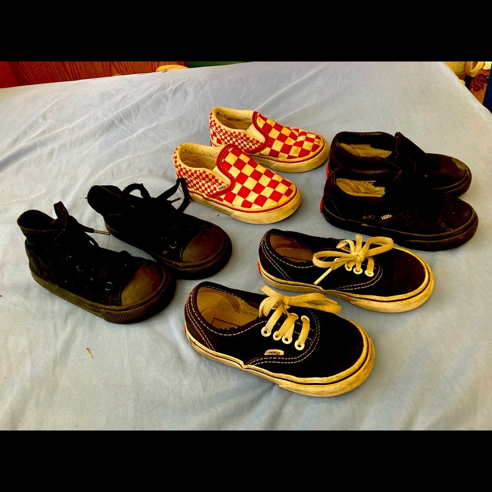 Converse Toddler 3T or size 7C VANS shoes